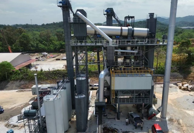 continuous asphalt plant