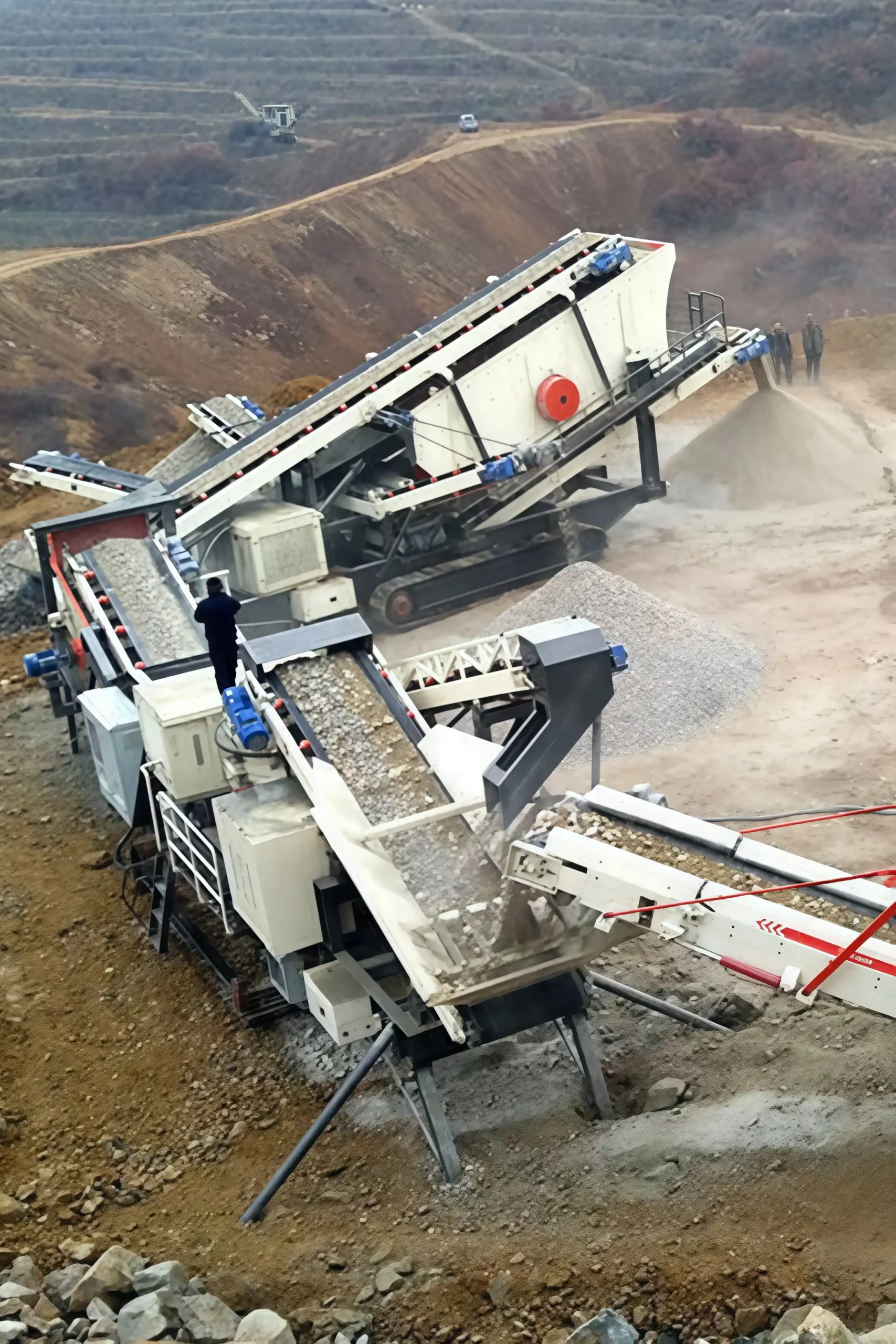 real mobile plant on worksite